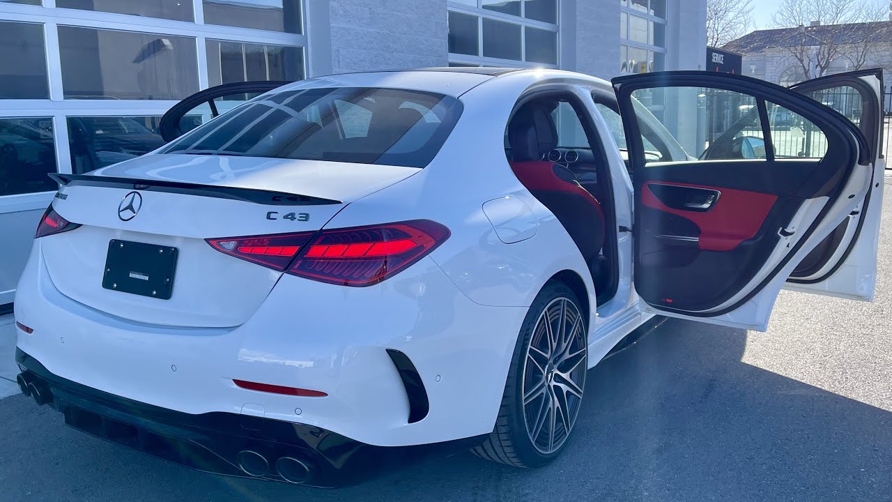 2023 Mercedes-AMG C 43 Sedan (402 hp) — Sound, Exterior and Interior 4K  — Better Than Expected!