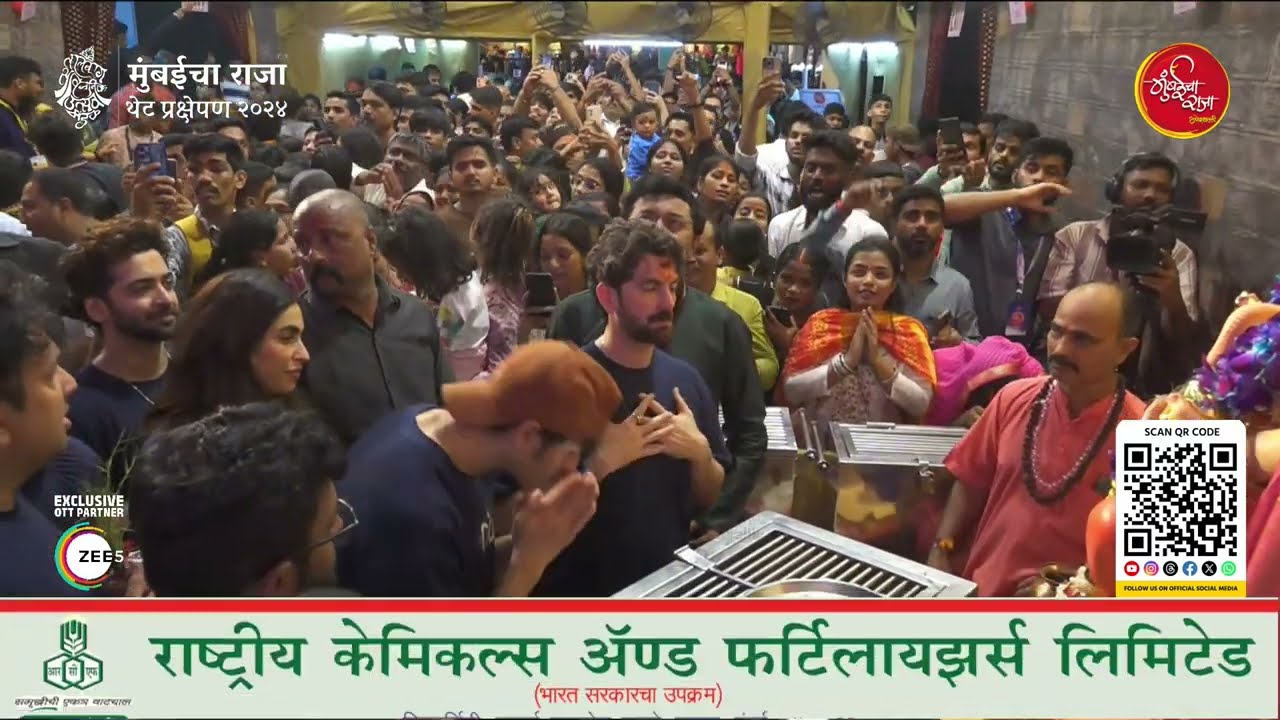 Neel Nitin Mukesh & Goats Team At MumbaichaRaja | Ganesh Galli
