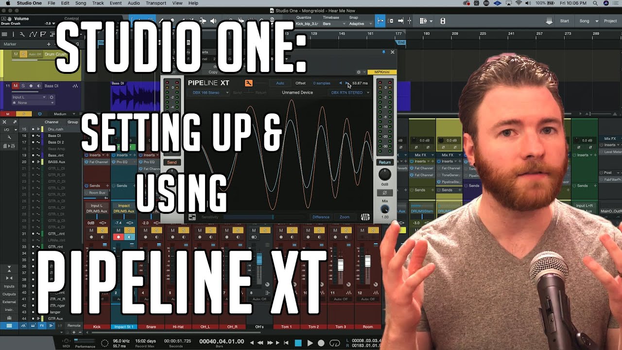 Studio One: как настроить, откалибровать и использовать Pipeline XT