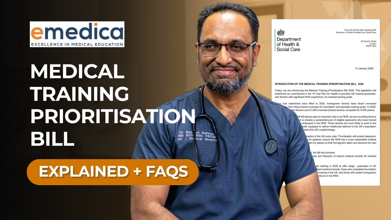 Medical Training Prioritisation Bill Explained + FAQs: Foundation / F2 / Specialty Training / HST