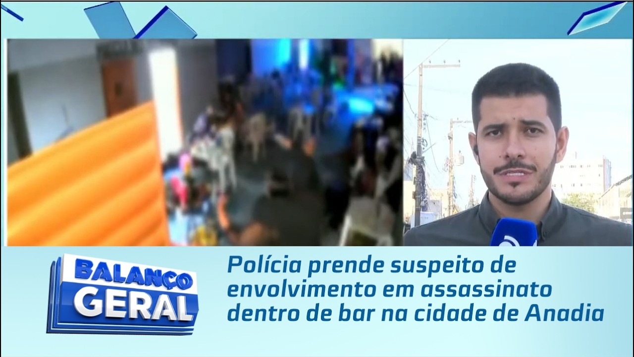 Polícia prende suspeito de envolvimento em assassinato dentro de bar na cidade de Anadia
