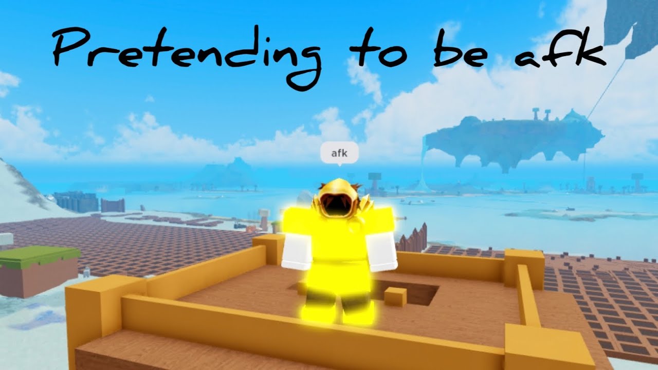 Pretending to be afk in roblox booga booga