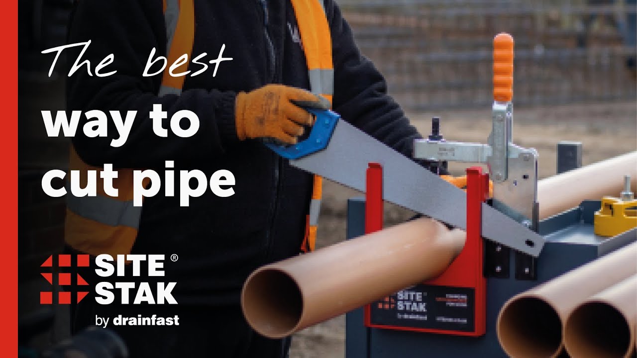 How to cut drainage pipe perfectly straight every time!