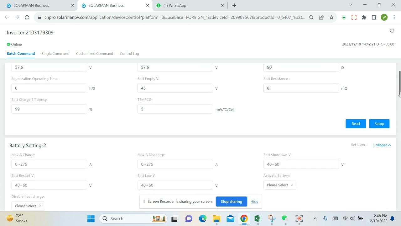 HOW TO CONTROL YOUR DEYE INVERTER FROM SOLARMAN BUSINESS ACCOUNT (SETTINGS)