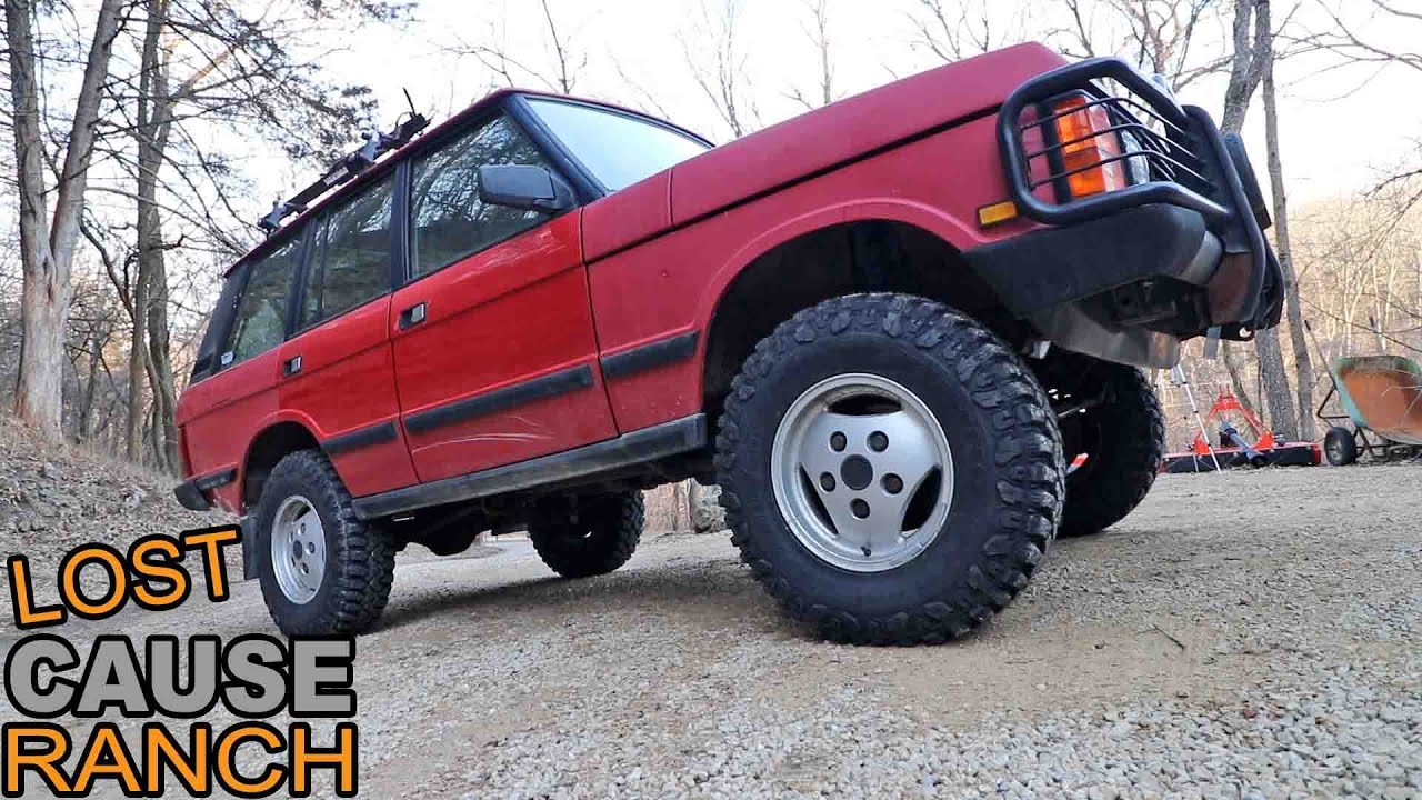 Make it Bigger! 2 hour Transformation of our Range Rover Classic. New Lift and Tires installed.