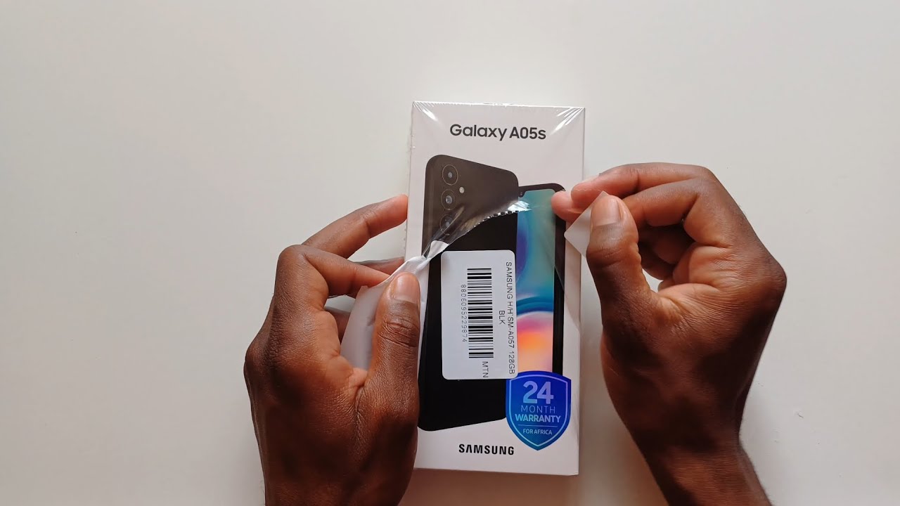 Samsung Galaxy A05s UNBOXING in 2024 ( black ), + accessories