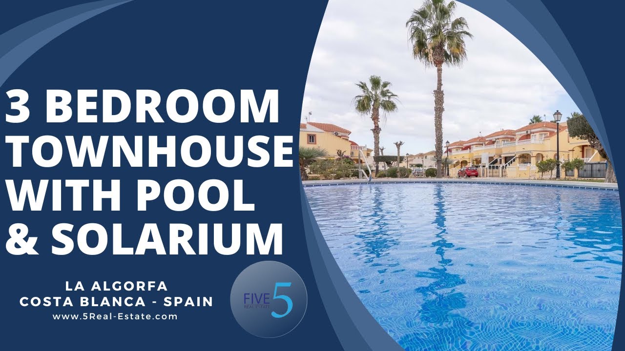 &euro;179.995 - SPACIOUS 3 BEDROOM TOWNHOUSE WITH ROOFTOP SOLARIUM & DIRECT POOL ACCESS IN LO CRISPIN