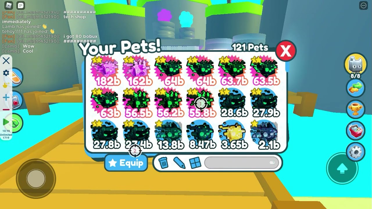 PET SIMULATOR X What Happens If You Fuse 3 Rainbow Glitched Dominus