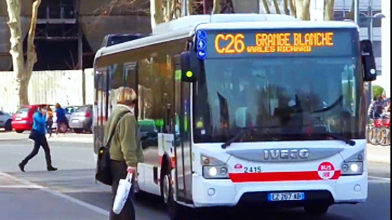 C 26 Bus Lyon direction Grange blanche à cite inter[TCL Groupe Lyon ]