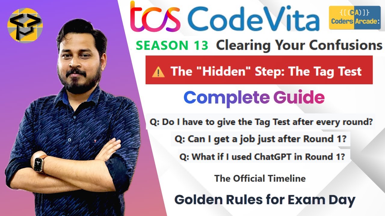 Полный процесс отбора в рамках TCS CodeVita Season 13: 1-й раунд, тест по тегам и план собеседова...