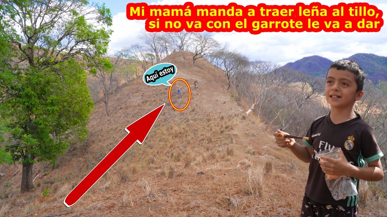 Él tillo debajo de un gran sol buscando leña porque las Quintanilla lo mandaron - Ediciones Mendoza