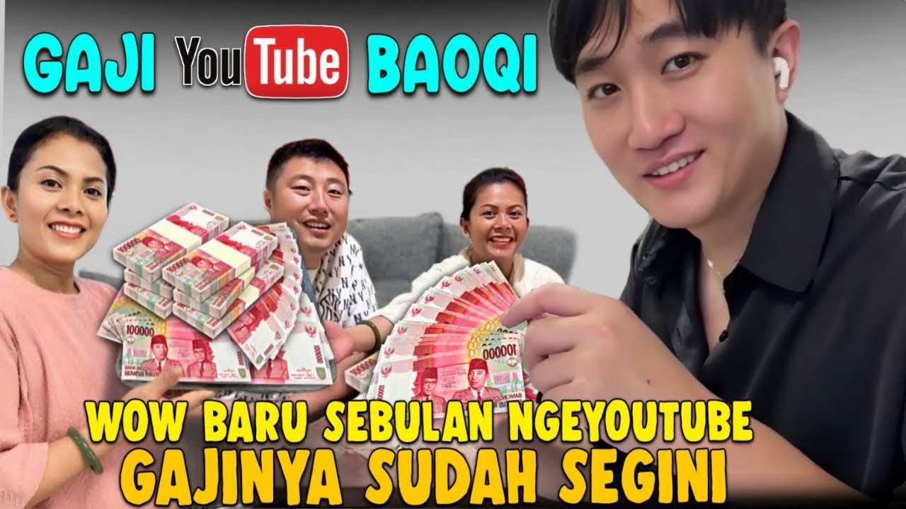 Gaji YouTube Baoqi | Gila Baru Sebulan NgeYoutube Gaji Adik Shanty Sudah Segini