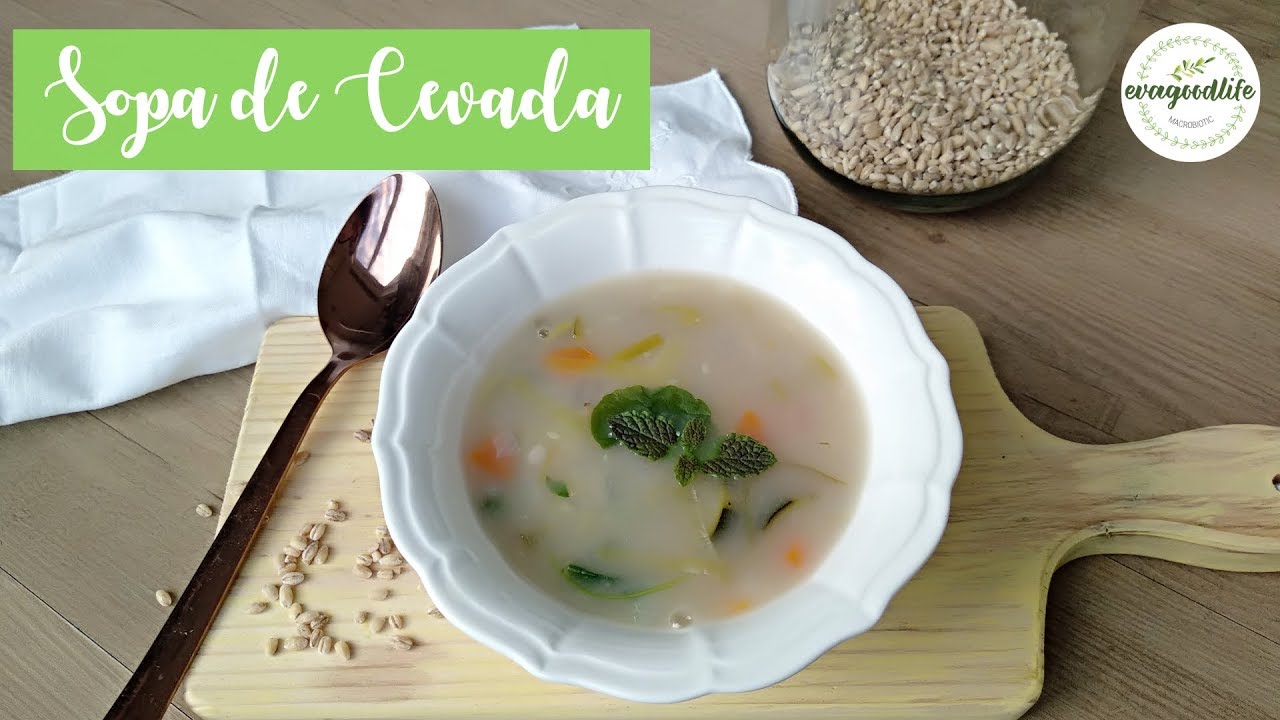SOPA DE CEVADA | Ajuda a limpar o organismo| sopas saudáveis e nutritivas | evagoodlife