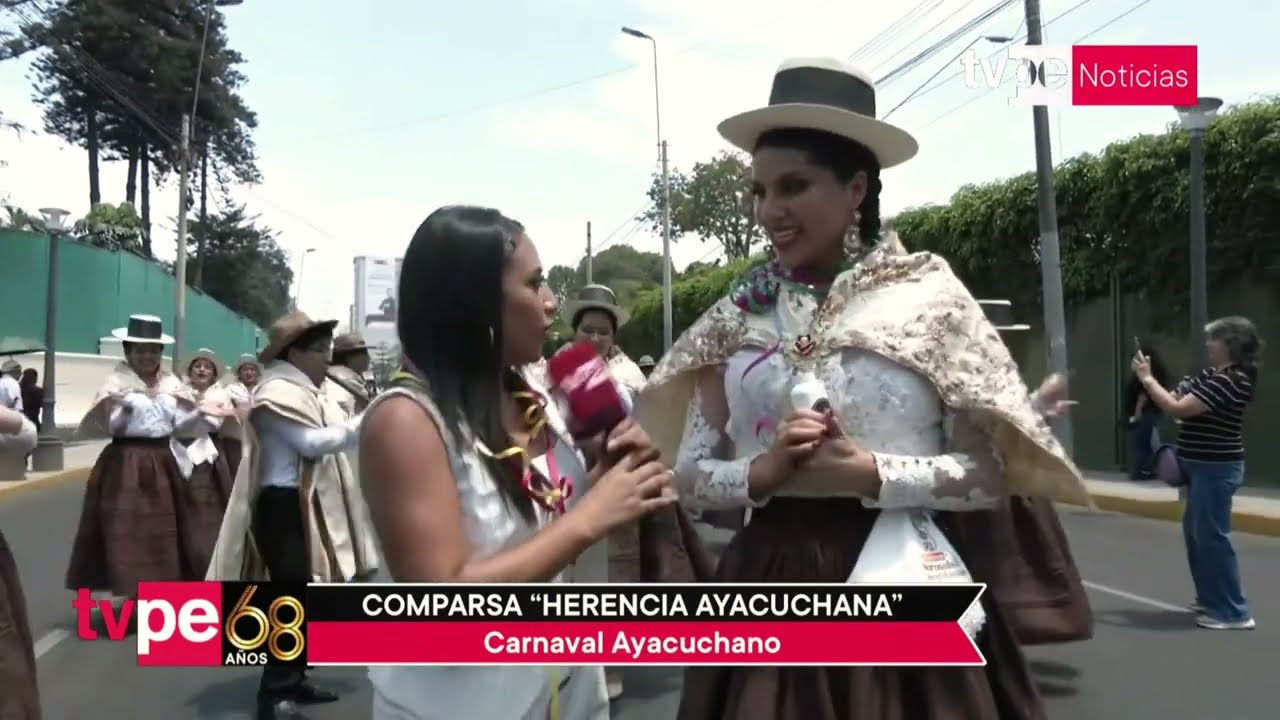 Comparsa Herencia Ayacuchana en Aniversario de Tv Perú