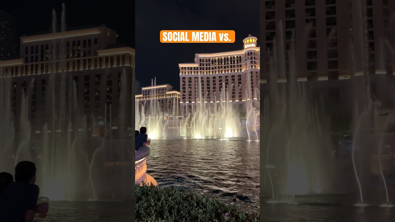 SOCIAL MEDIA vs. REALITY (Las Vegas edition) 🤣😂😂 #usa #lasvegas #funny #video #viral #shorts