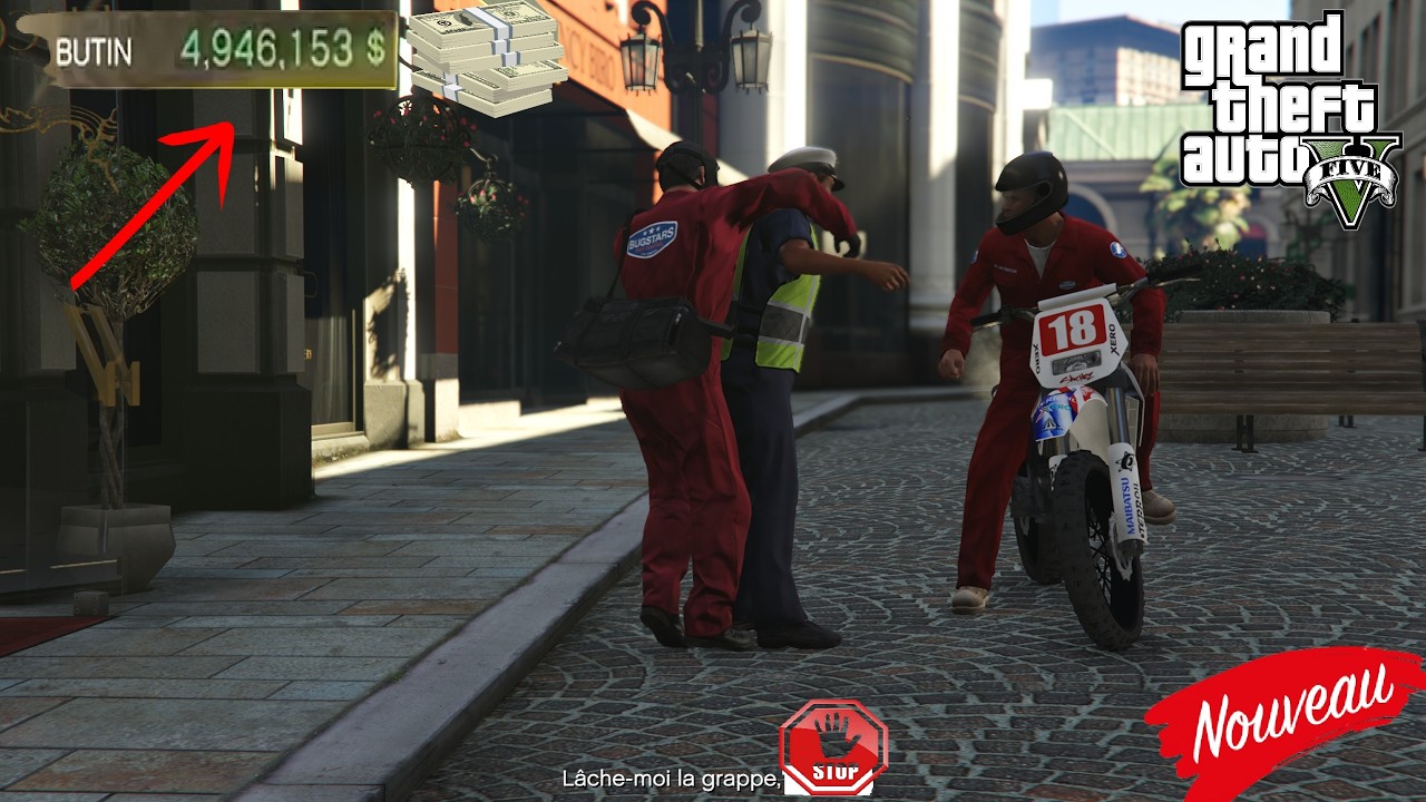 GTA 5 # 5 / Braquage de bijouterie / butin pour 4 946 253 dollar / On récupère notre Trevor