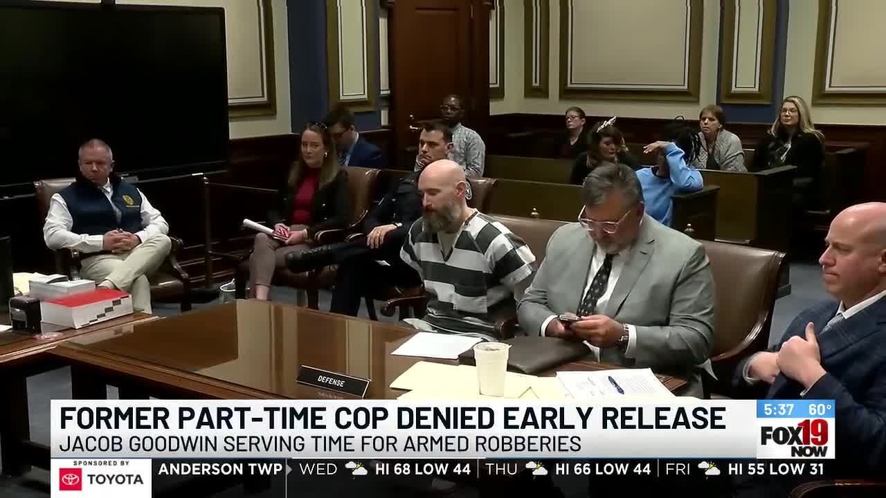 Former part-time cop denied early release
