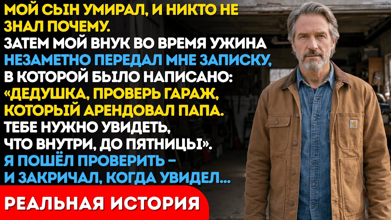 Мой сын умирал, и никто не знал почему. Пока внук не передал мне записку