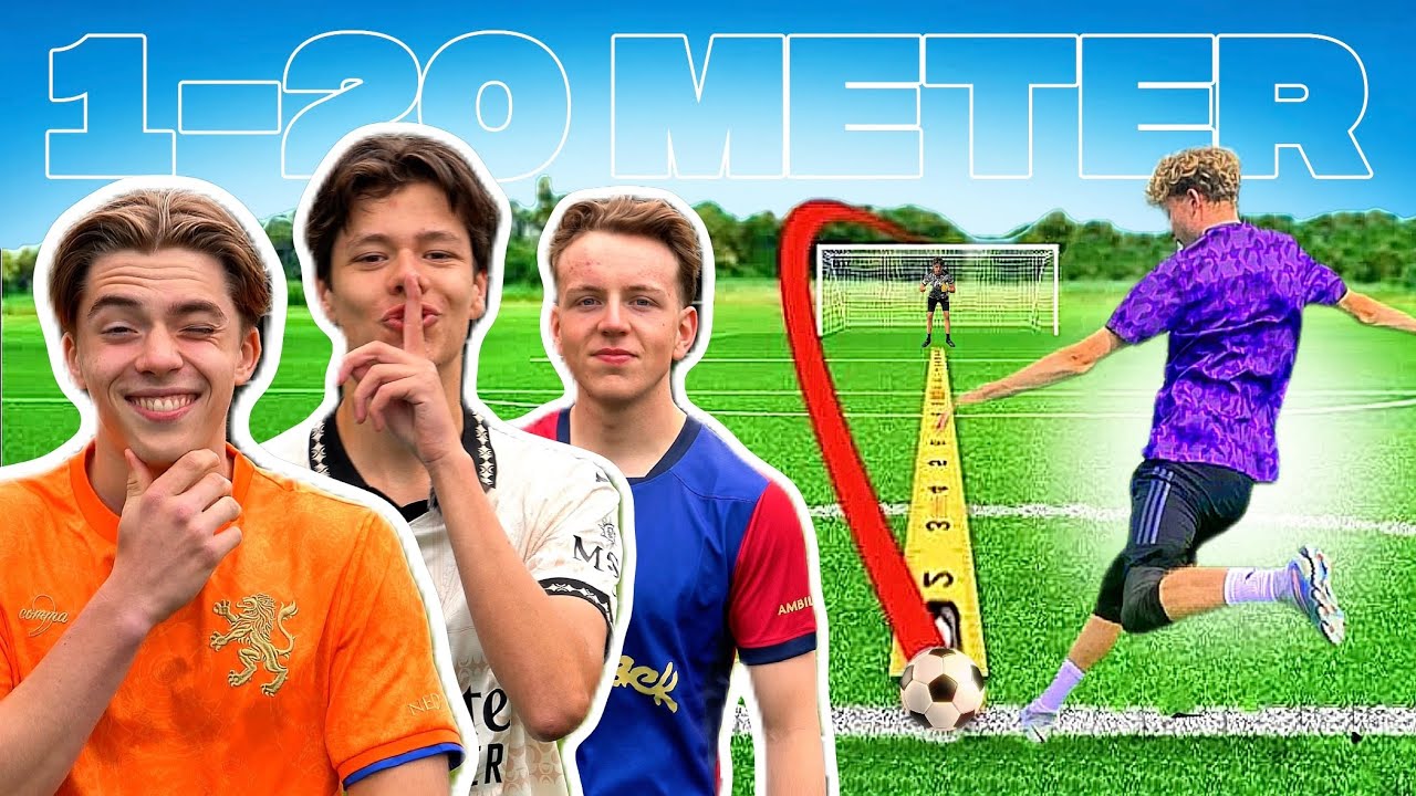 DE 1-20 METER VOETBALCHALLENGE!