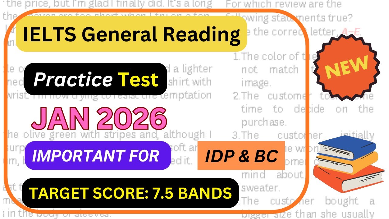 IELTS reading practice test 2026 with answers general training