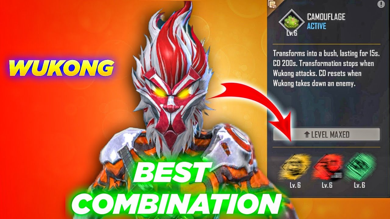 Character Combination for WUKONG || Best Wukong Character combination free fire hindi