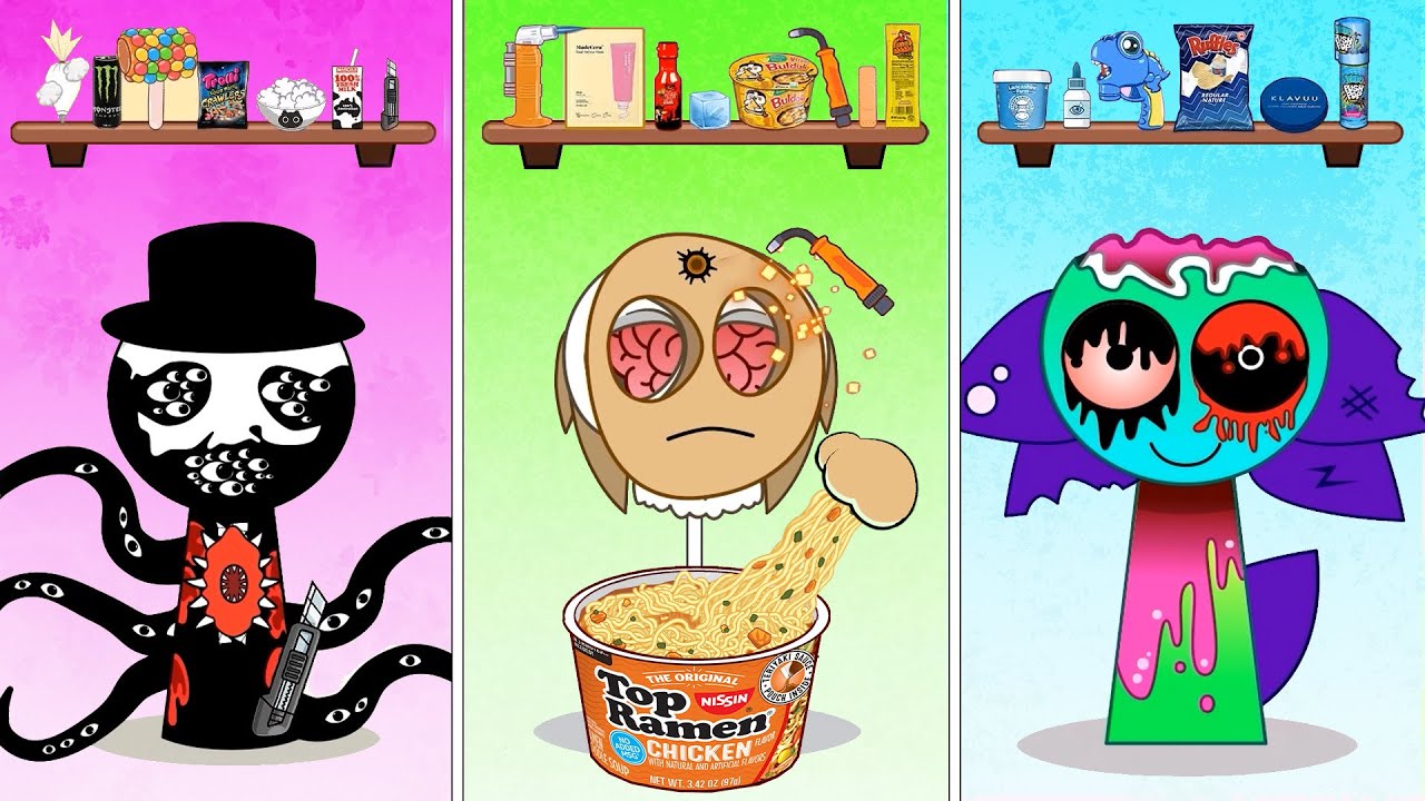 INCREDIBOX SPRUNKI - Ohh NO!! HELP Tunner, Black, Acid SURVIVED Animation #sprunki #incrediboxmix