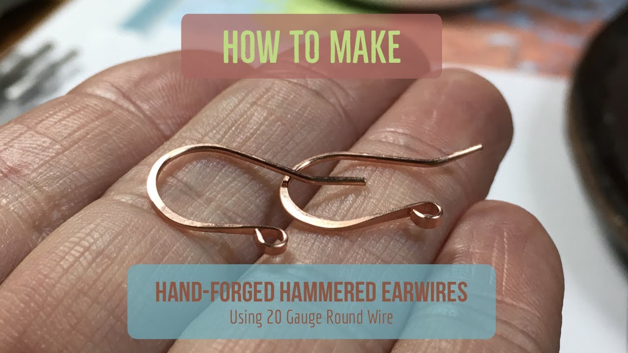 Tutorial:  How To Make Hand-Forged Hammered Earwires - Jen Style