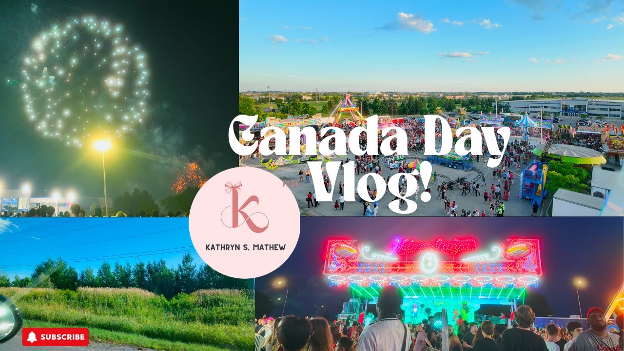 How I Spent My Canada Day 2025!! | fair rides 🎡, sibling chaos 🤪 & sparkly skies ✨🎆