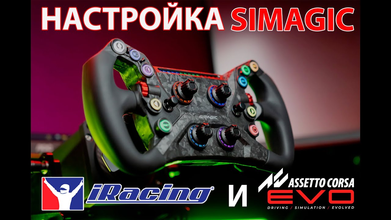 Настройка фидбека (ffb) Simagic Alpha в iRacing и Assetto Corsa Evo (AC Evo)