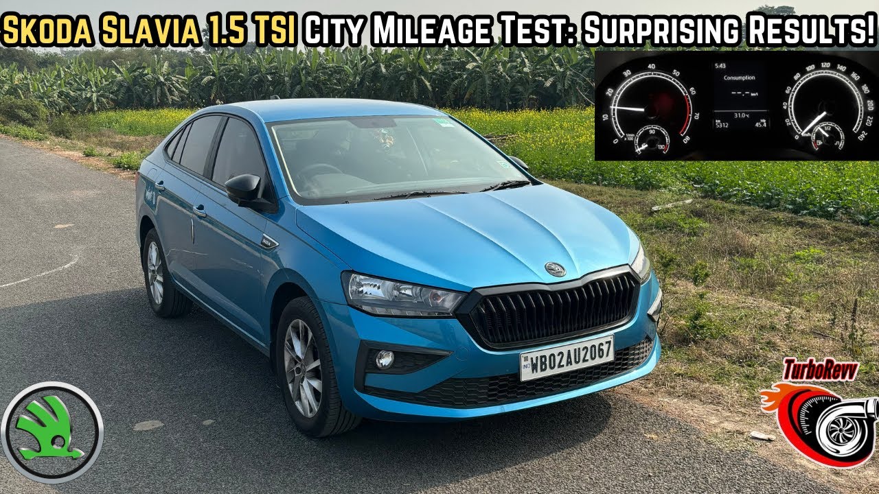 Тест расхода топлива Skoda Slavia 1.5 TSI с механической коробкой передач в реальных городских ус...