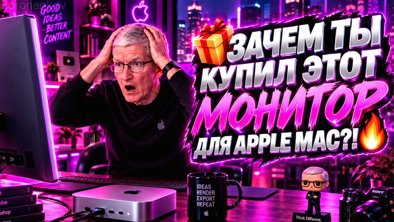 🎁ЗАЧЕМ ТЫ КУПИЛ ЭТОТ МОНИТОР ДЛЯ APPLE MAC?!🔥 - ALEXEY BORONENKOV | 4K