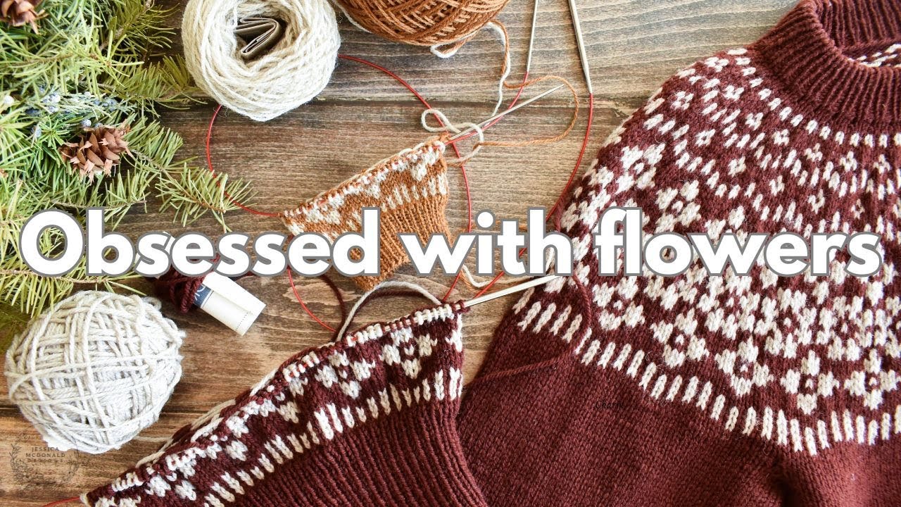 I can't stop knitting flowers