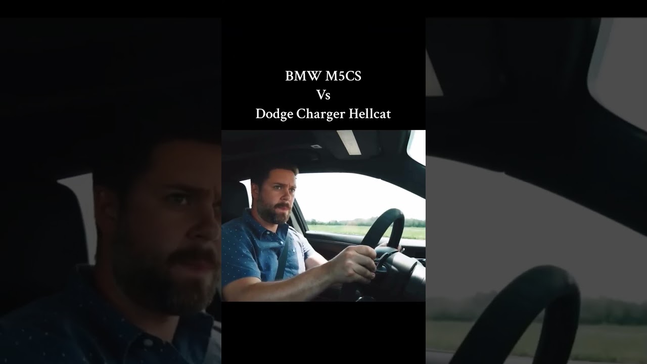 M5cs stock vs Hellcat stock #bmw #bmwm #m5 #bmwm5 #shorts
