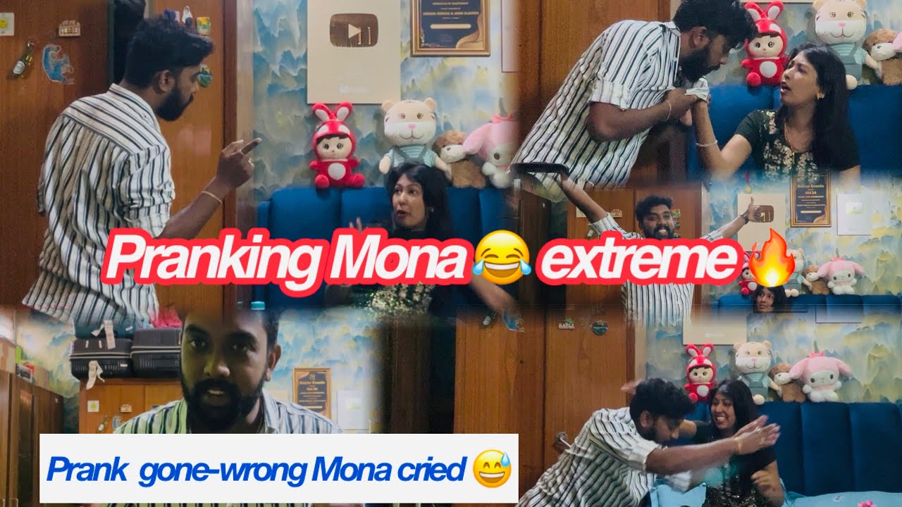 I Pranked Mona😱/Mona Started Crying😢/#johnvlogs #youtube #vlog #funny #comedy