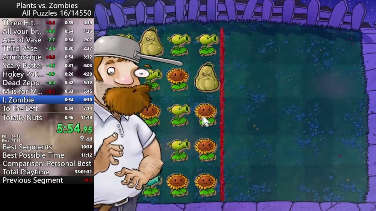 PvZ All Puzzles in 11:34