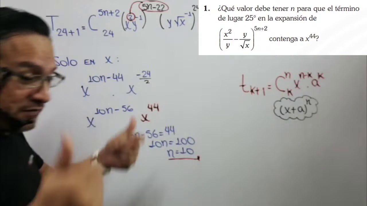 BINOMIO DE NEWTON - ÁLGEBRA PARA QUINTO PRE - HELICOTAREA