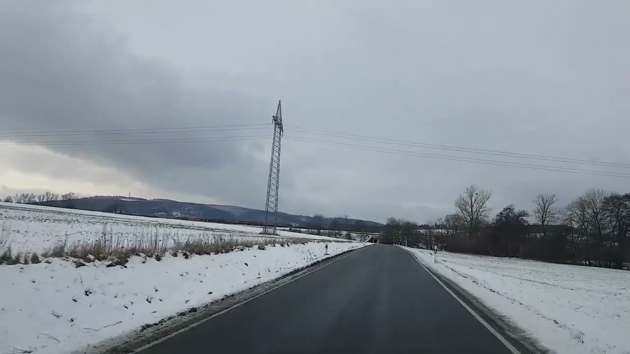 Fahrt von Niedergandern im LK Göttingen in NDS nach Witzenhausen im Werra-Meißner-Kreis in Hessen.