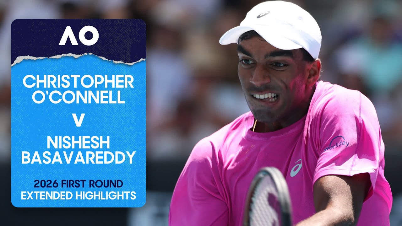 Christopher O'Connell v Nishesh Basavareddy Extended Highlights | Australian Open 2026 First Round