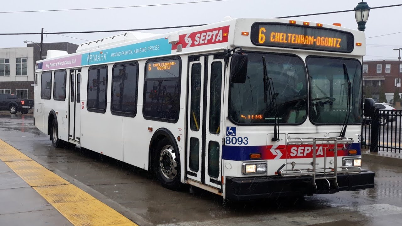 SEPTA Route 6: 2005 New Flyer D40LF #8093 w/Musical ZF