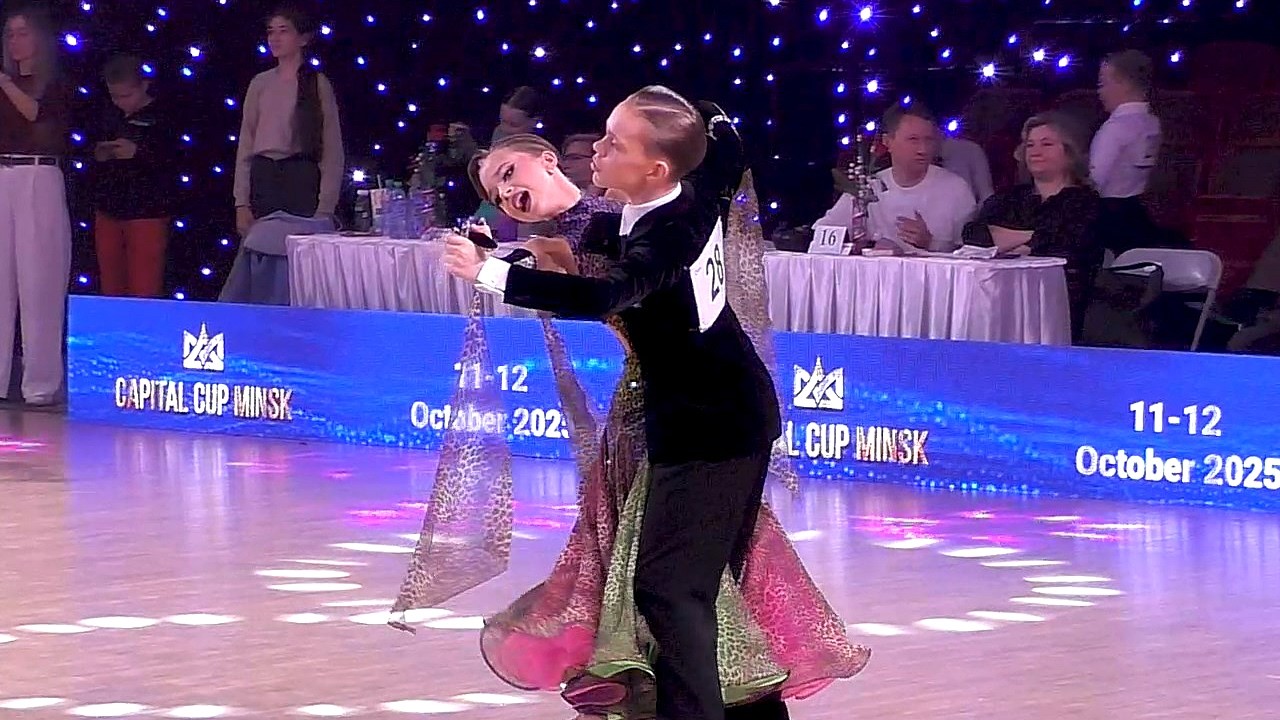 Медленный вальс, танго. Юниоры-2 St (Open) финал. Grand Prix Belarus 2025 / спортивные бальные танцы