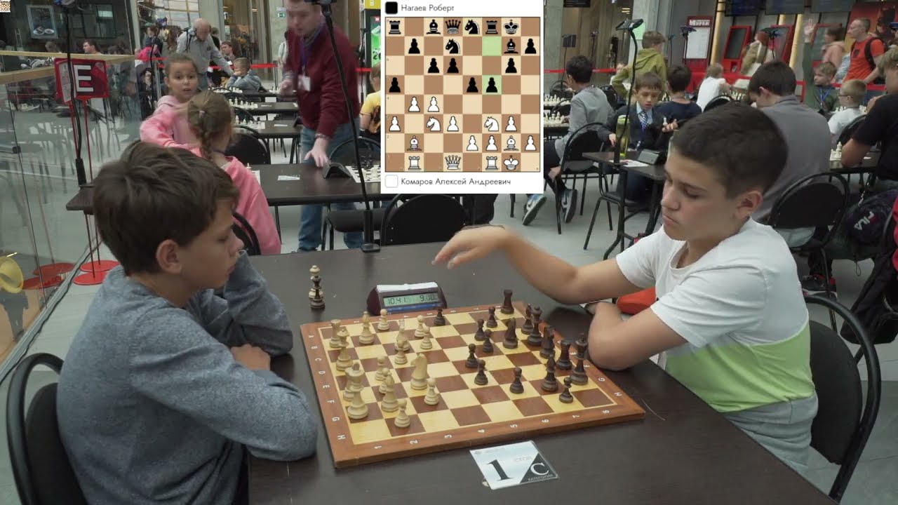 RAPID | Komarov A.(1410) vs Nagaev R. (1246). King's Indian Attack.