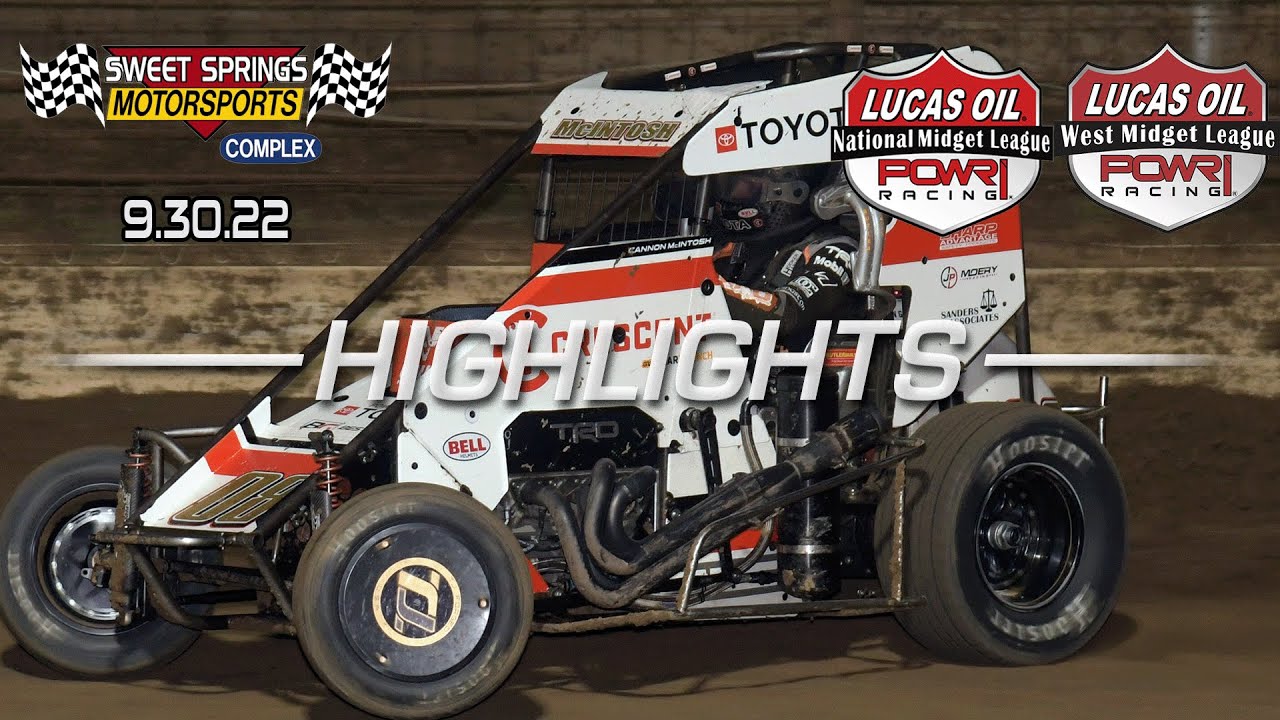 9.30.22 Lucas Oil POWRi National & West Midget League Highlights from SSMC