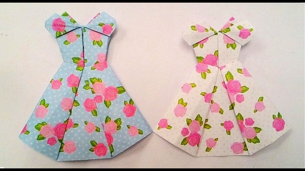 Origami cocktail dress...พับกระดาษ ชุดค็อกเทล...