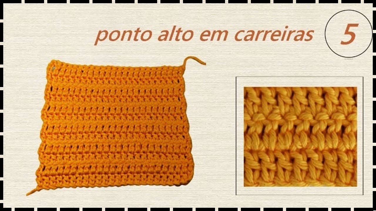 Ponto Alto de Crochê - Como fazer o Ponto Alto do Jeito Certo ?!