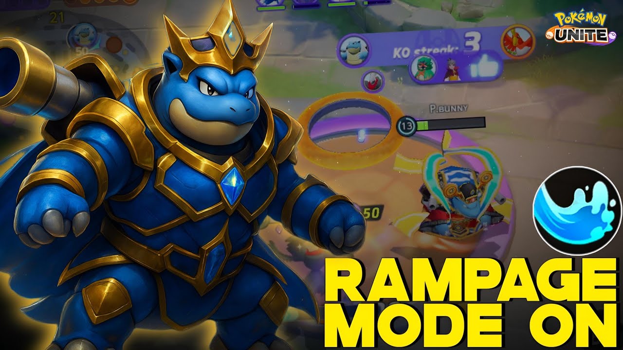 SURF BLASTOISE ACTIVATED ITS RAPAMGE MODE 😎 | POKEMON UNITE 