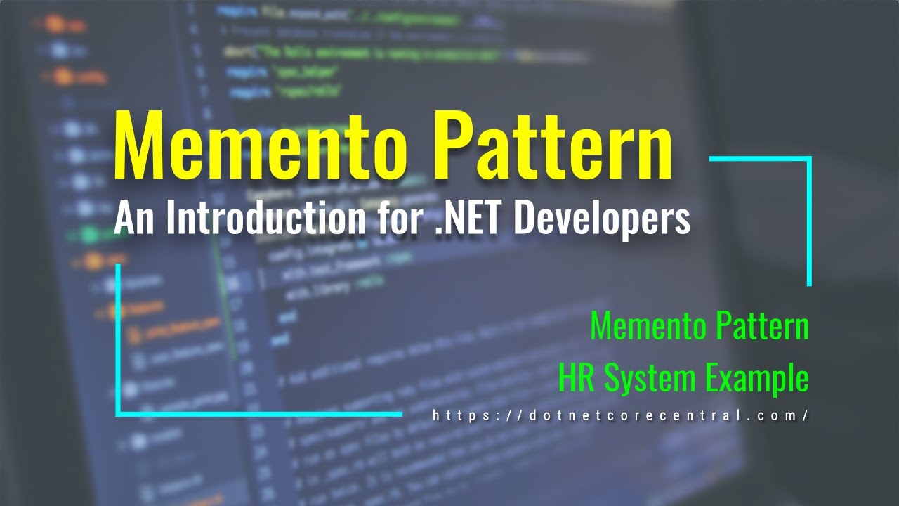 Шаблон проектирования Memento (Введение для разработчиков .NET [.NET 6 и C# 10])