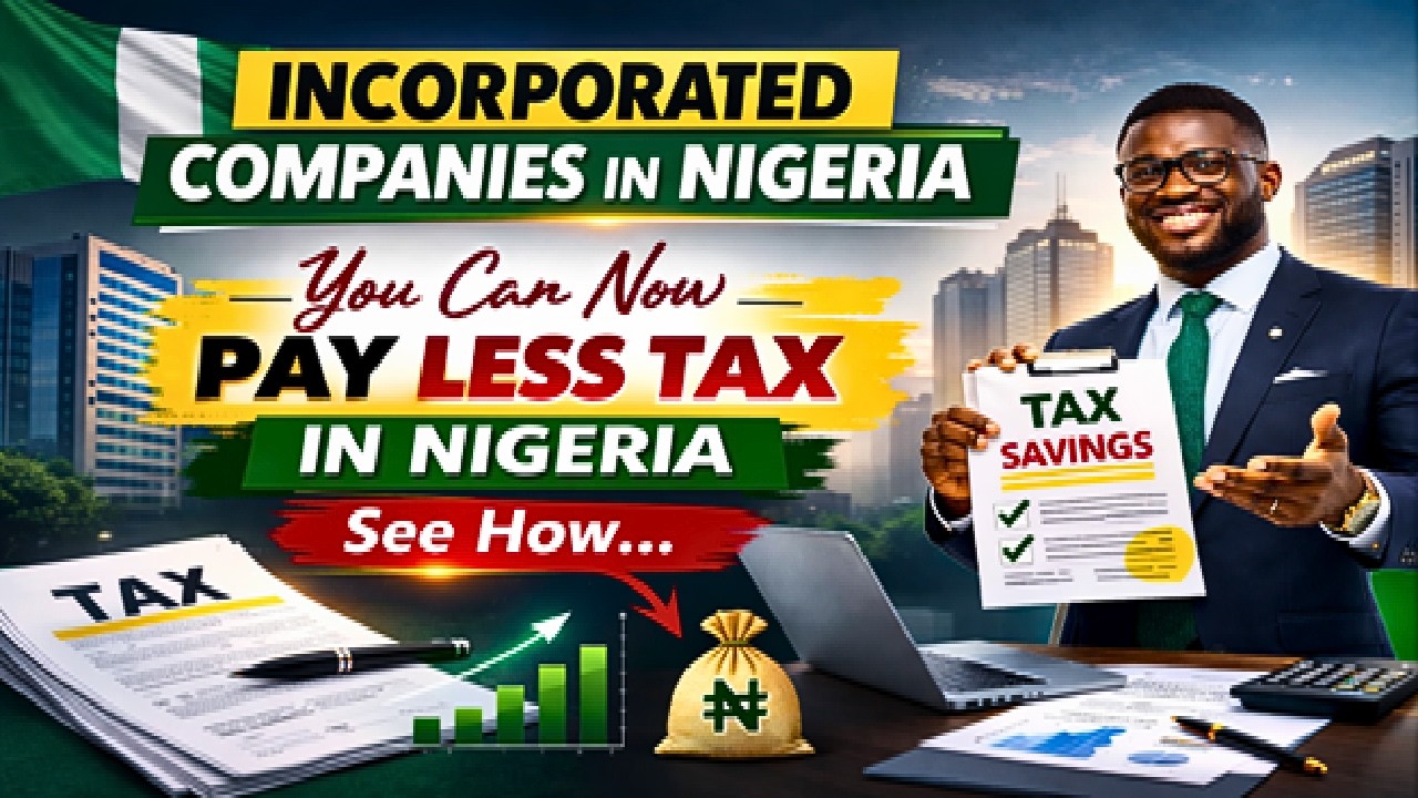 Incorporated Companies In Nigeria, You Can Now Pay Less Tax, See How