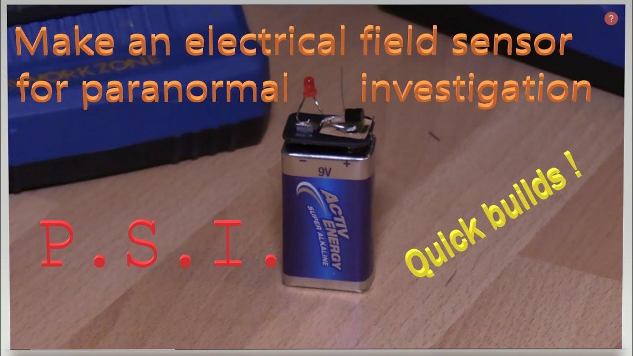 How to build a static field sensor for paranormal investigation.