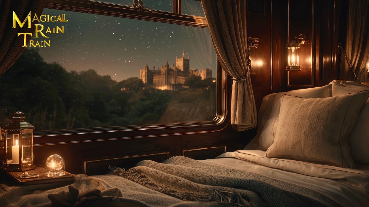 Night Train Ambience for Deep Sleep: Enchanted Journey with Rain & Train Sounds
