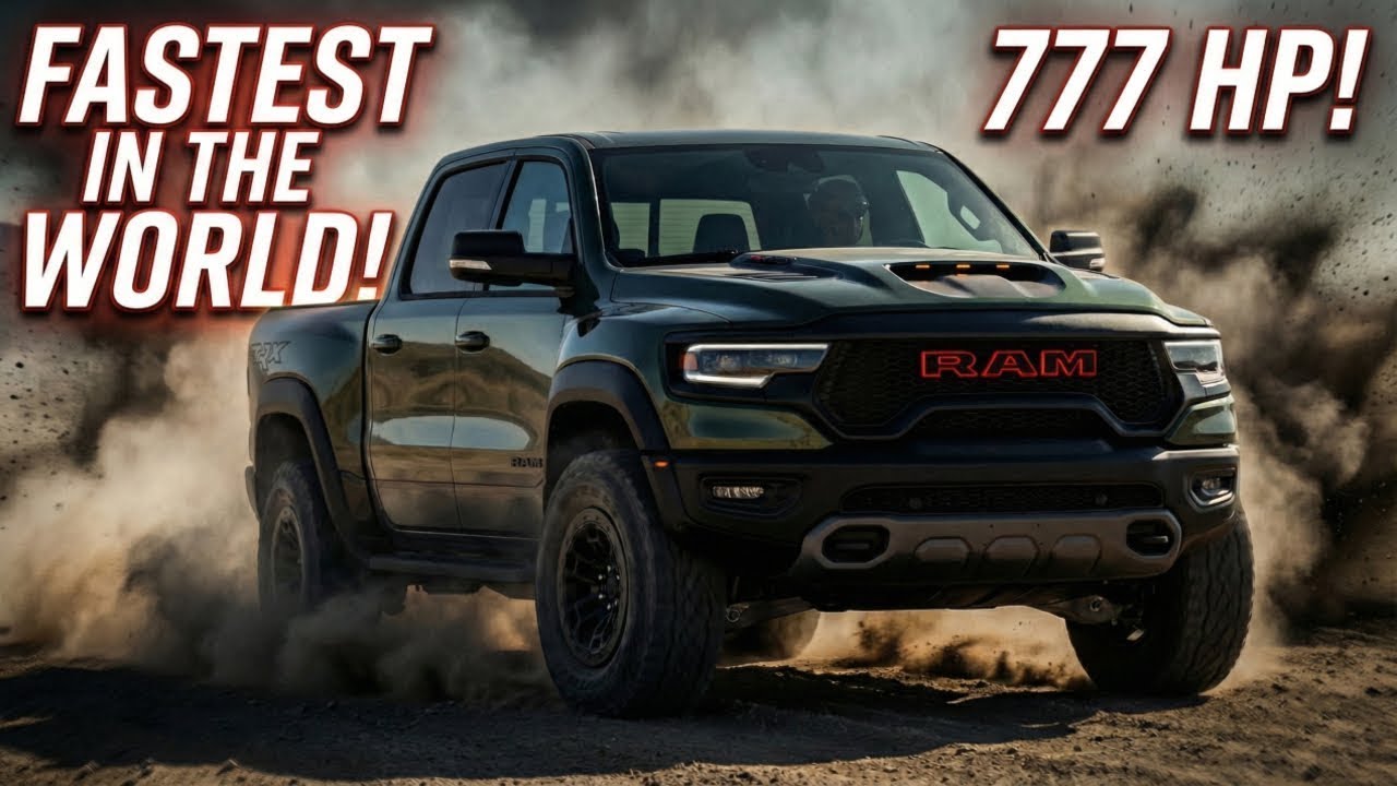 Ram TRX 2027 года &mdash; это НОВЫЙ самый быстрый в мире пикап с бензиновым двигателем!